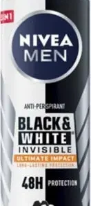 NIVEA MEN DEODORANTE BLACK & WHITE INVISIBLE ULTIMATE IMPACT 150ML