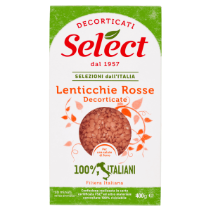 SELECT LENTICCHIE ROSSE DECORTICATE ASTUCCIO 400 GR