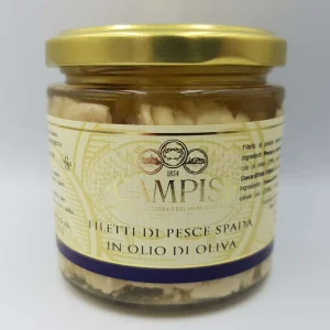 Filetti di Pesce Spada in Olio di Oliva 220 g – Campisi
