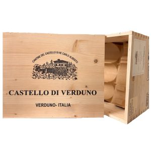Cassetta in Legno Vuota da 6 Castello di Verduno