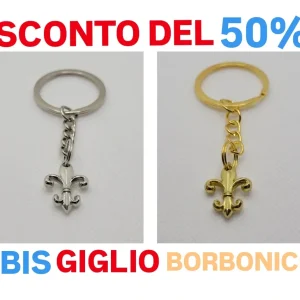 Super Promo BIS PORTACHIAVI GIGLIO BORBONICO 50% sconto